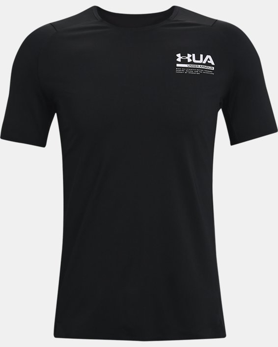 Herenshirt UA Iso-Chill Perforated met korte mouwen, Black, pdpMainDesktop image number 4